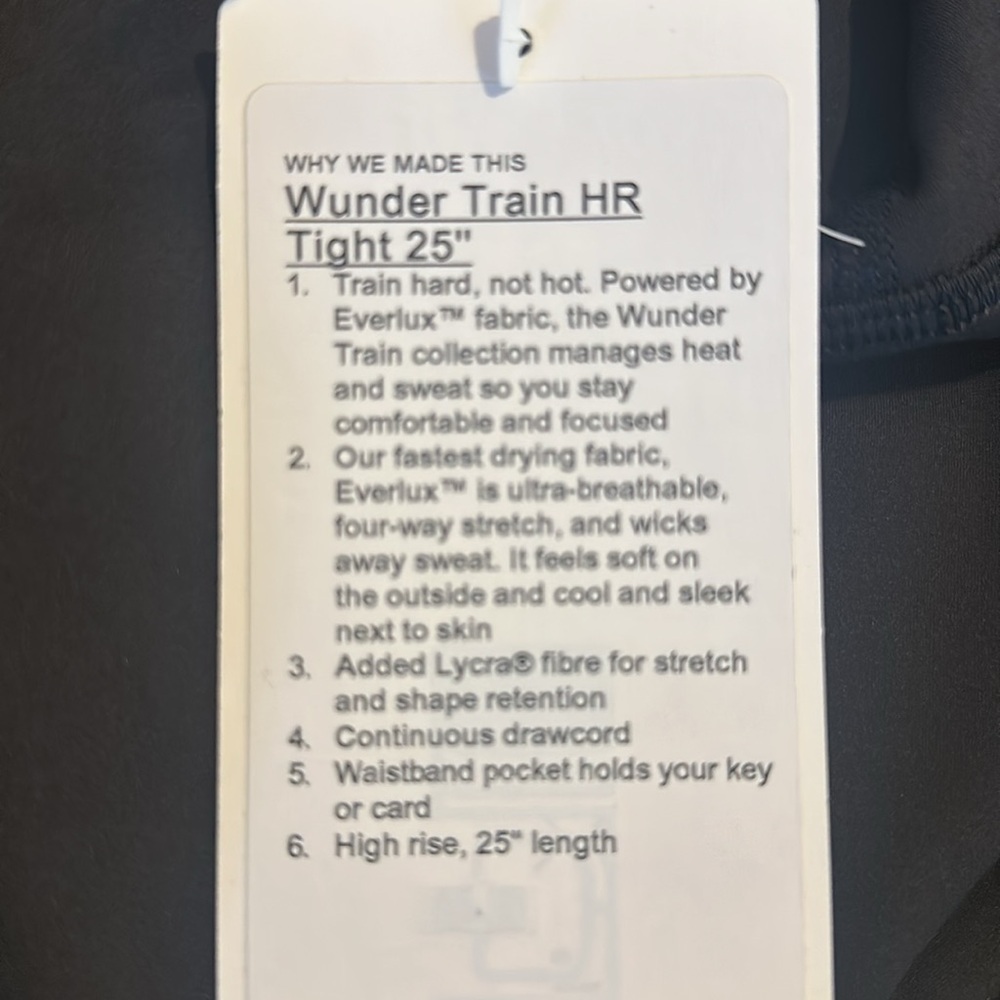 Lululemon Wunder Train High Rise Tight 25” - Picture 7 of 7